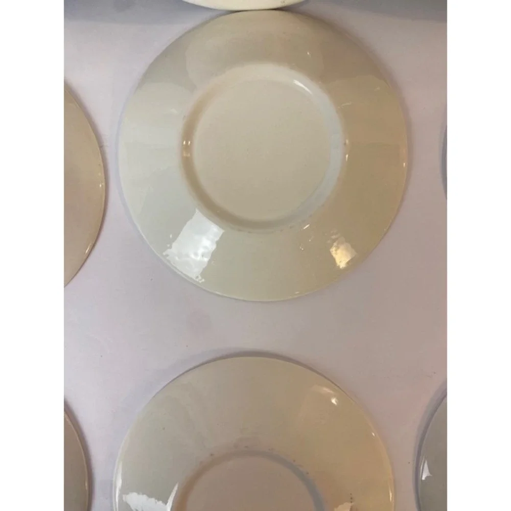 9 Willow Ware Blue Willow Saucers MIXED MAKERS Transferware Underglaze 6 Inch